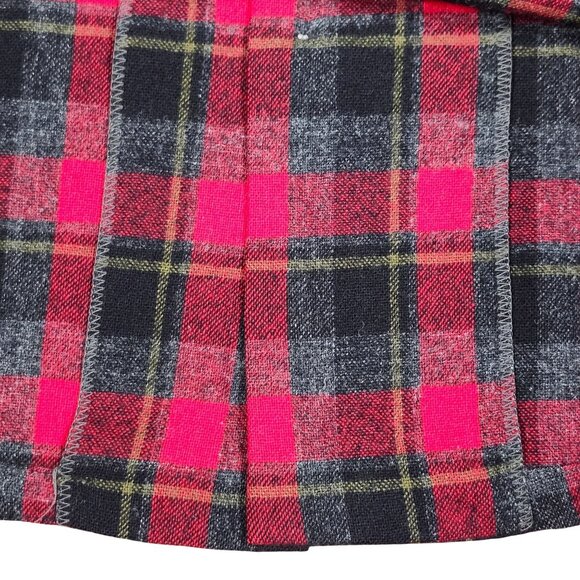 Pendleton Roos Atkins Flannel Shirt Red Black Plaid Wool Long Sleeve Md Vintage - Picture 12 of 15
